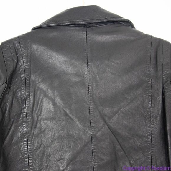 NEW Madewell washed Leather Motorcycle Jacket, size M - Picture 10 of 16